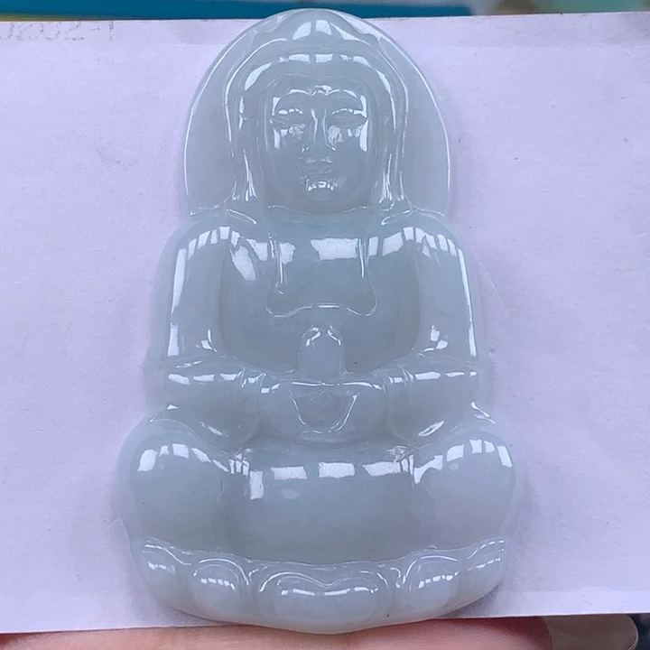 颈饰未镶嵌翡翠玉观音吊坠