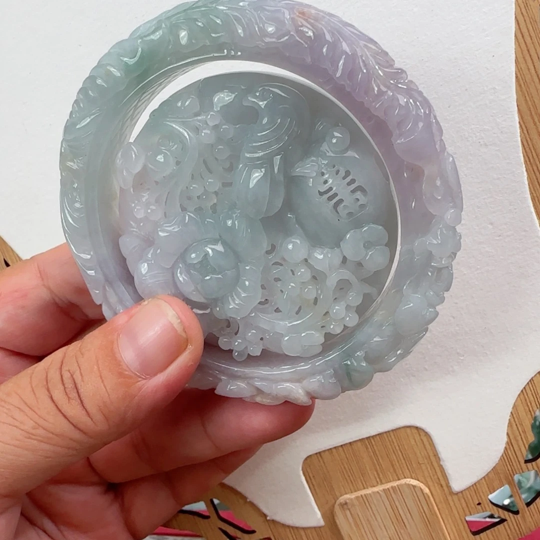翡翠未镶嵌颈饰仿古59 60