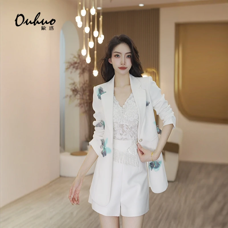 【现货福利】2025春装新款西装外套女时尚百搭外搭小西装OHNAH12215