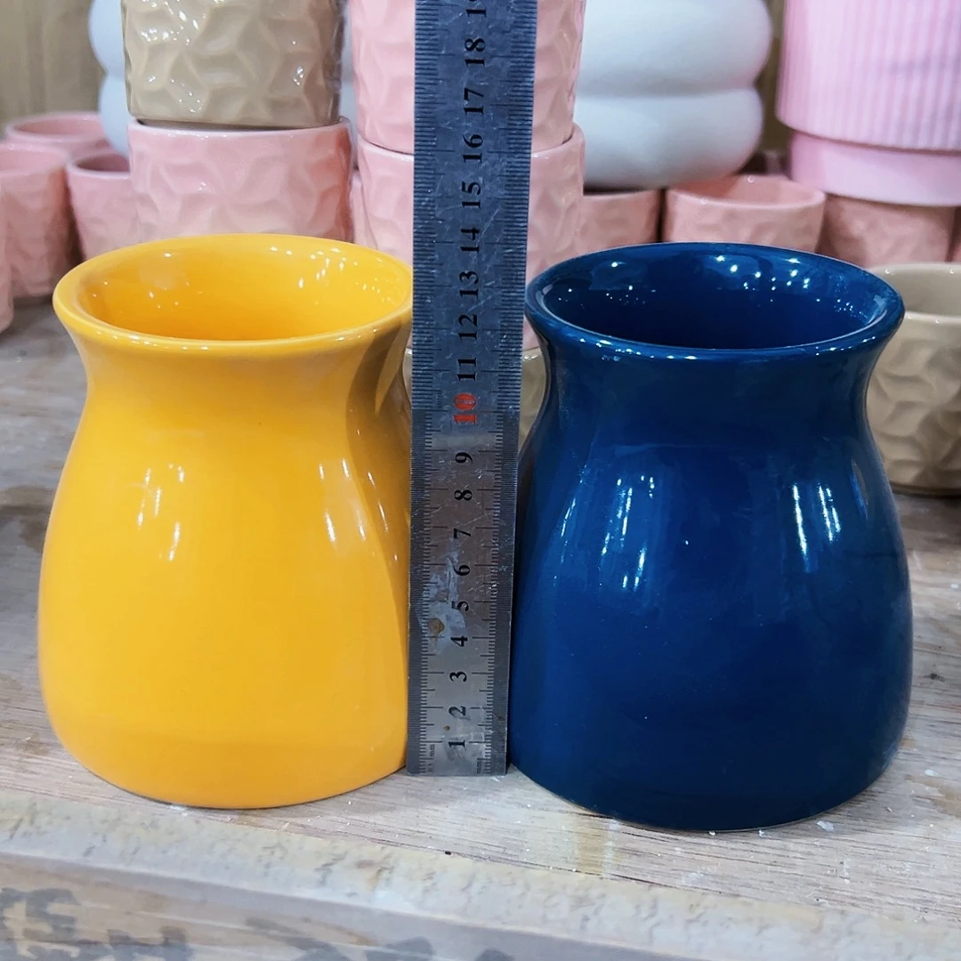 无孔外贸尾单陶瓷花盆凑单10米包邮