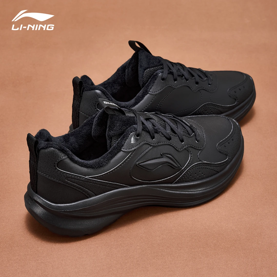 李宁轻风v2女鞋跑步鞋2025新款正品加绒保暖舒适轻便休闲运动鞋子