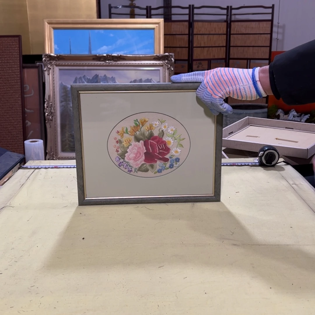 绘画D**e屏风框画茶空间设计