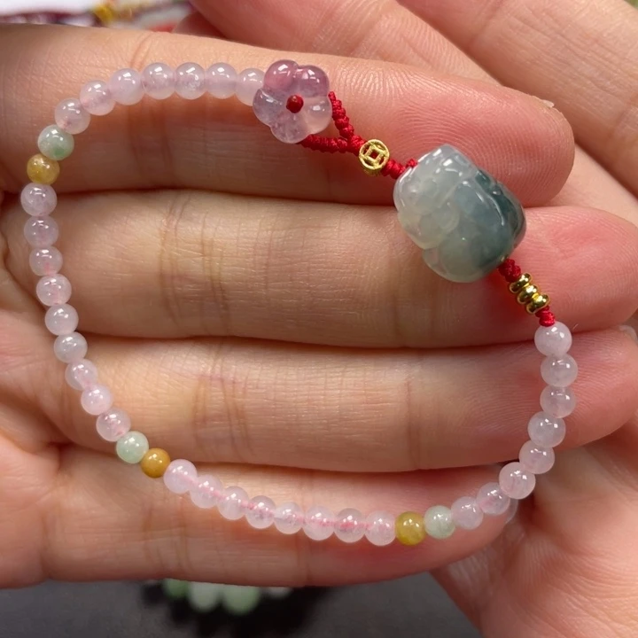 翡翠未镶嵌手绳16手围