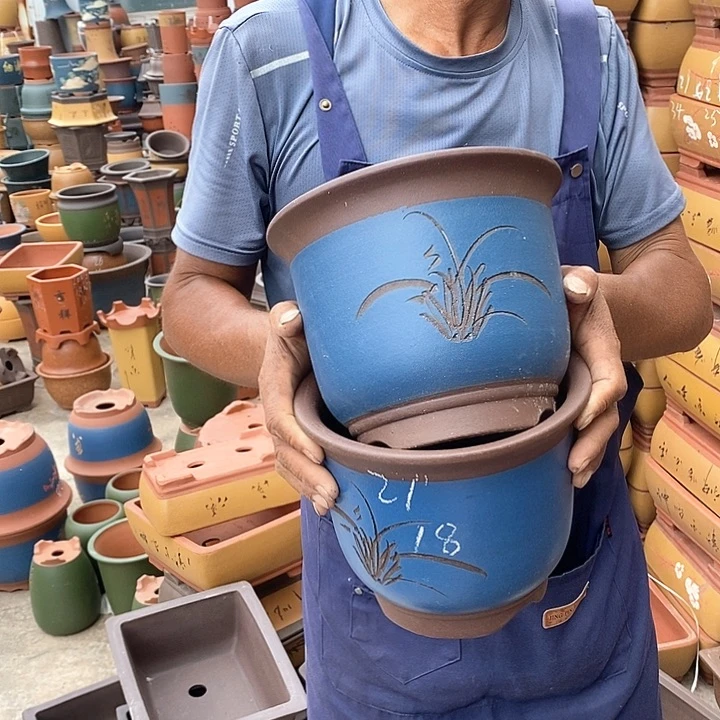 紫砂花盆紫砂花盆