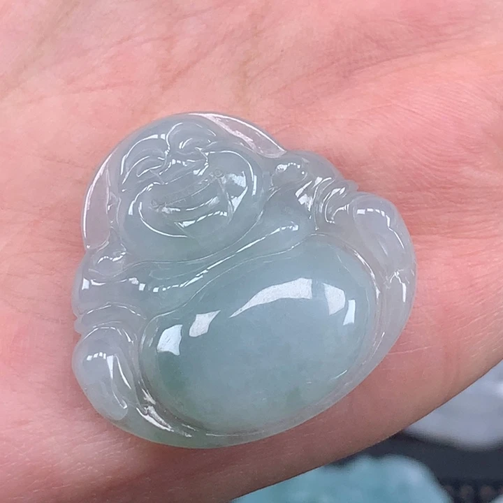 颈饰未镶嵌翡翠佛公吊坠