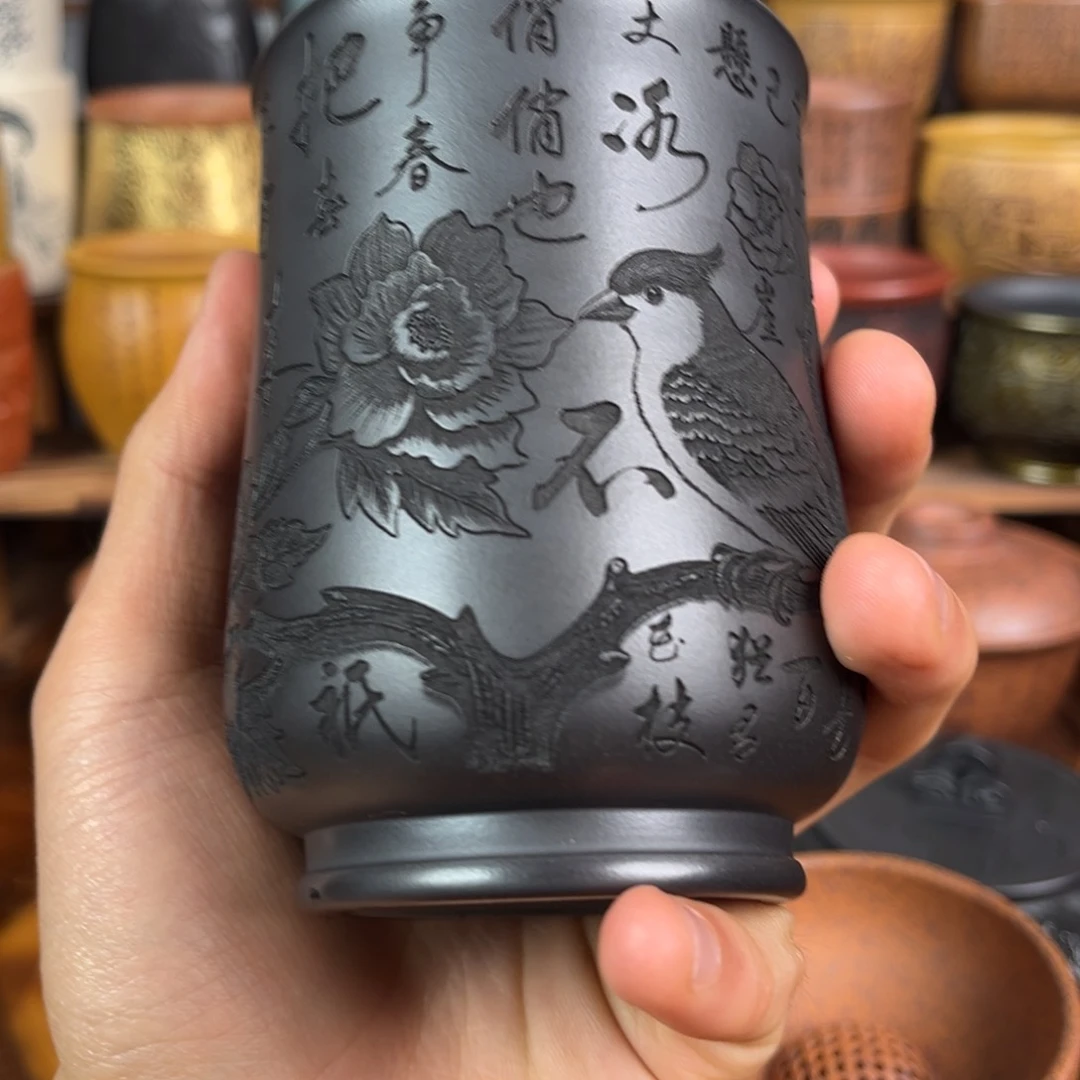 茶杯紫砂宜兴原矿紫砂杯茶具