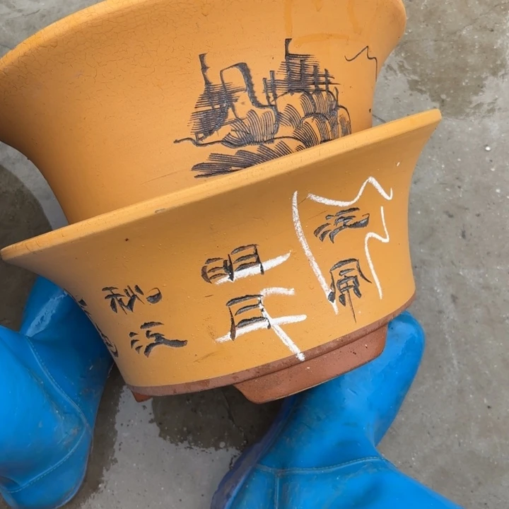 紫砂花盆紫砂的花