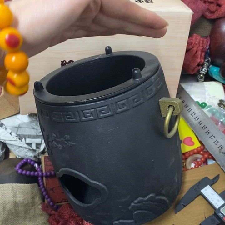 摆件雨****福中古工艺品一件