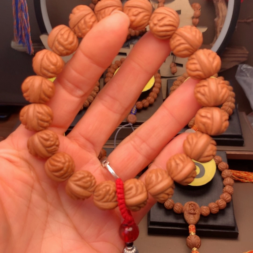 桃核吊坠野生新品15