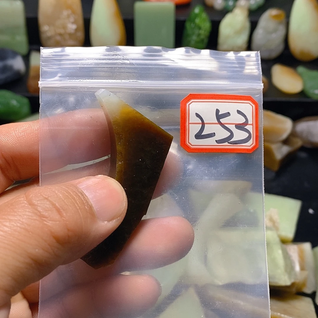 御***清未镶嵌和田玉（糖玉）珠宝半成品