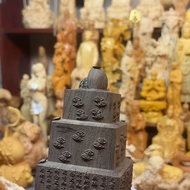 风车木（黑檀木）黑檀木瑕疵盖章