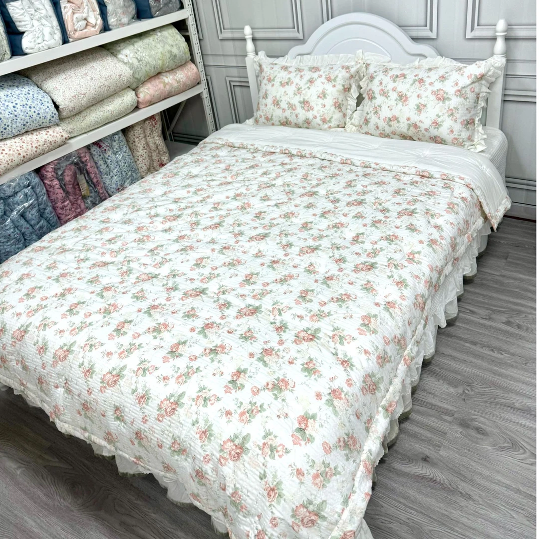 【福东东】新款公主风牡丹花夏凉被 据软糯，透气性超级好