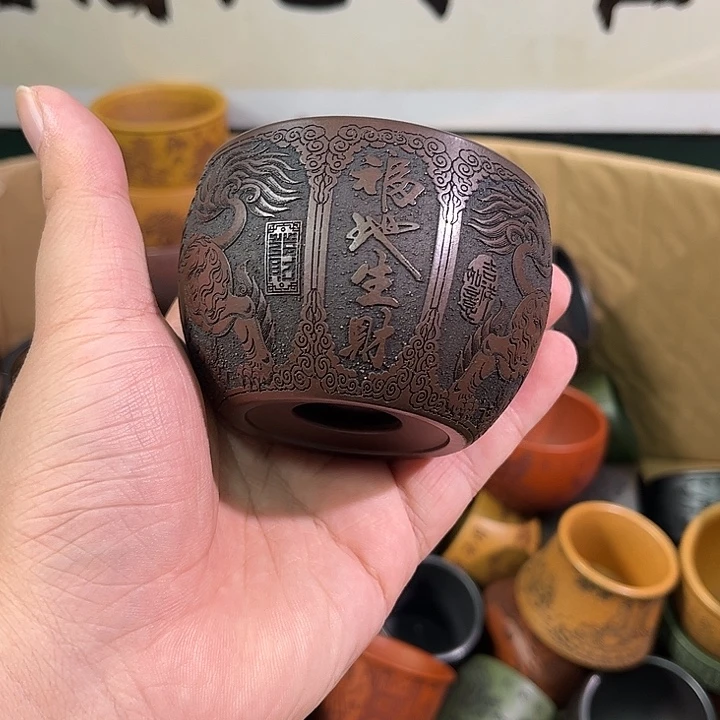 茶杯紫砂全手工紫砂主人杯