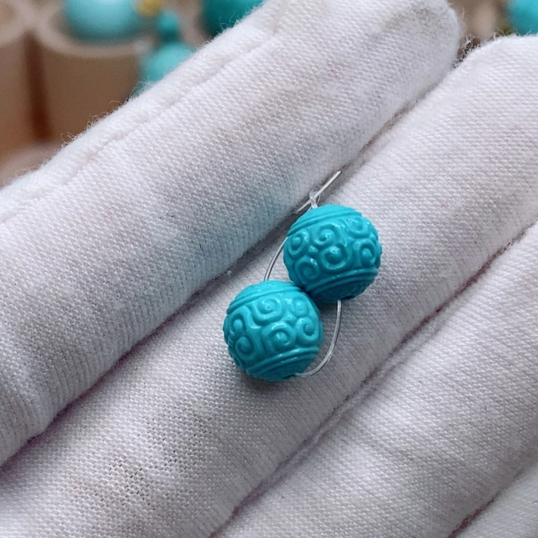 绿松石未镶嵌珠宝奇石8mm