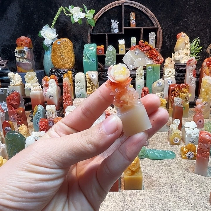 寿山石印石1****2寿山石印章包邮包邮包刻7