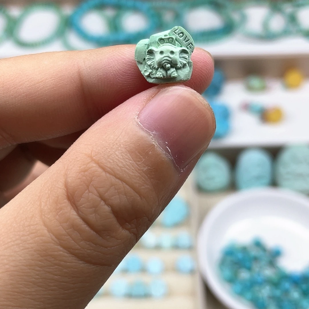 绿松石未镶嵌珠子