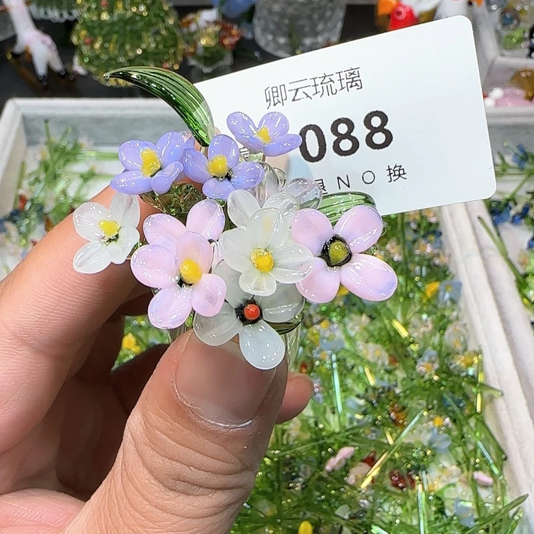 琉璃手工艺品088小花