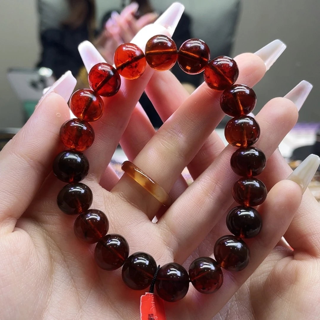 美***她琥珀未镶嵌裸石抚顺琥珀11➕手串血珀