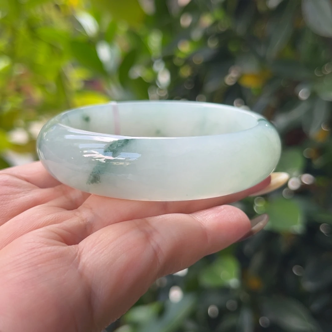 翡翠未镶嵌手镯59正圈