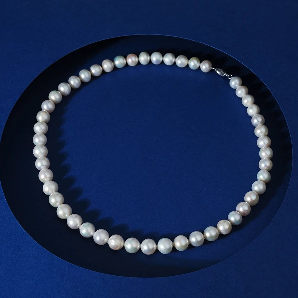 10-11mm星羽 银925无核淡水珍珠项链优雅气质款50cm