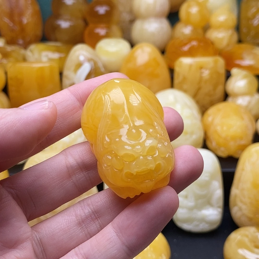 琥珀颈饰未镶嵌琥珀蜜蜡吊坠