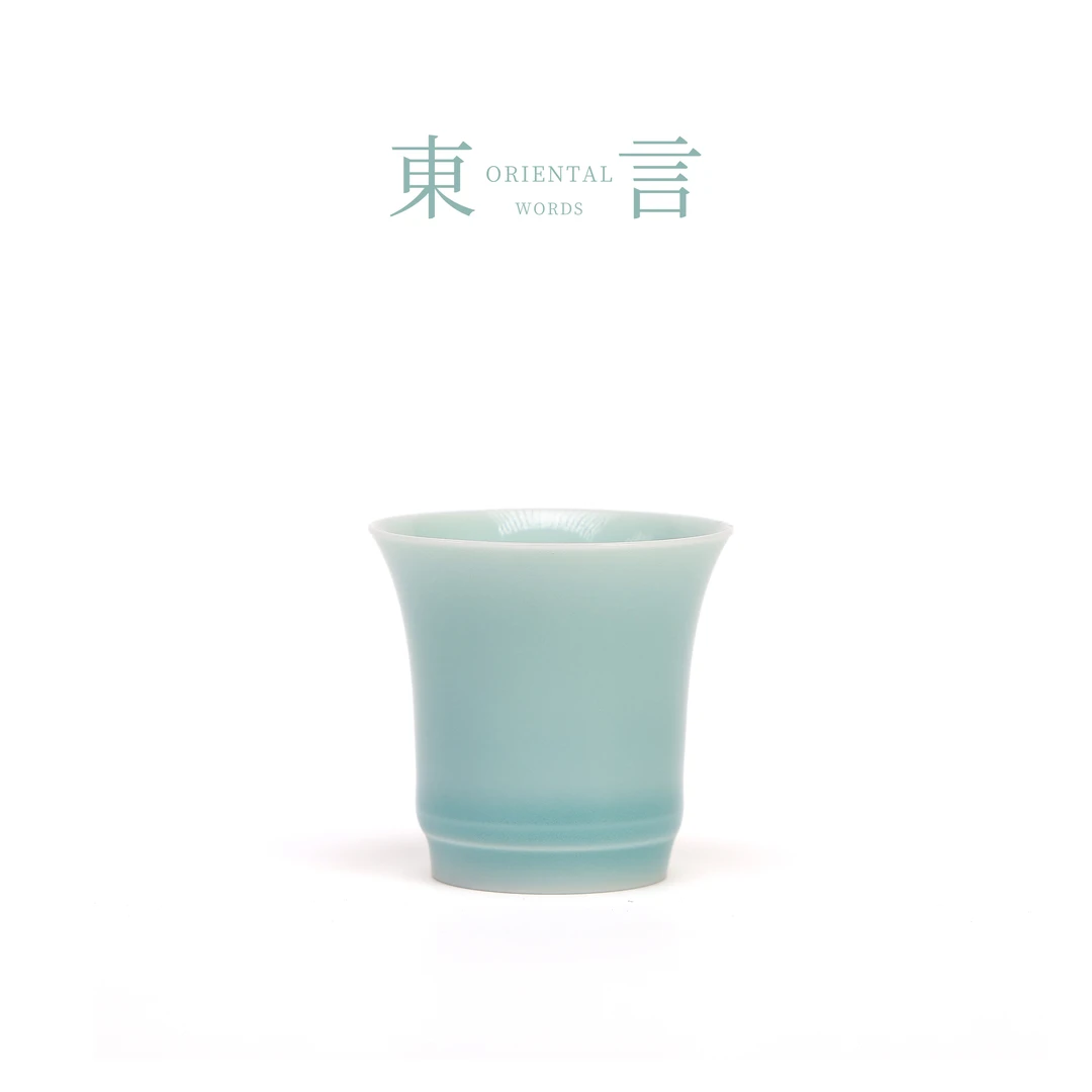 【汪汪茶器】薄胎浮光素影 闻香杯 传统非遗瓷器