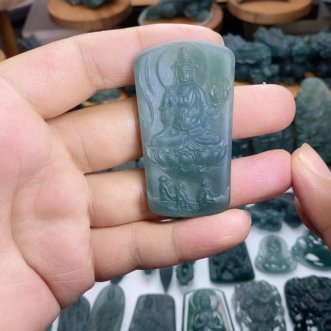 定制翡翠未镶嵌大势至