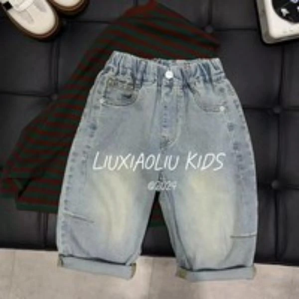 BY LIUXIAOLIU【出街公式】韩版潮流时尚夏季儿童七分裤6750