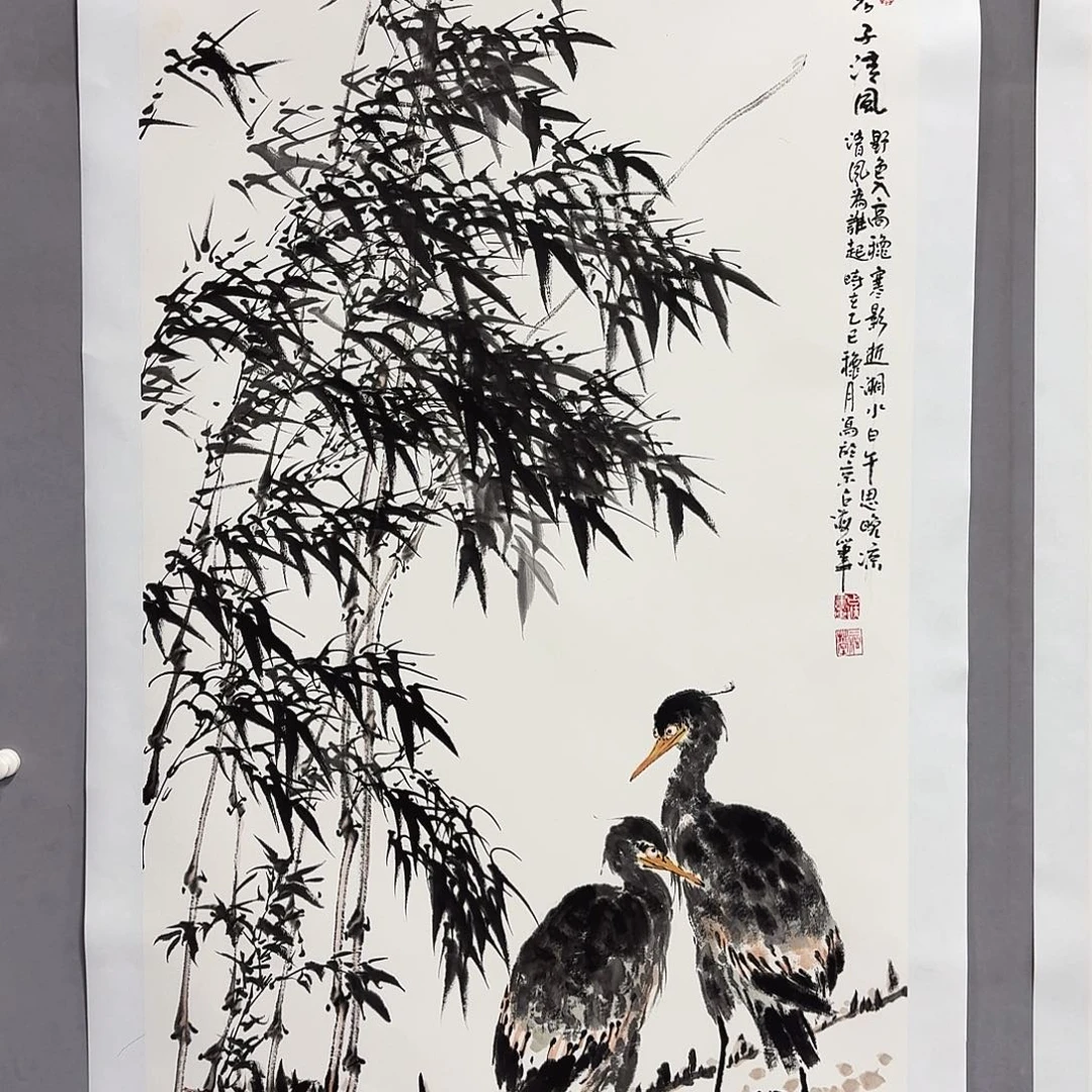 国画亲笔手绘放心去藏