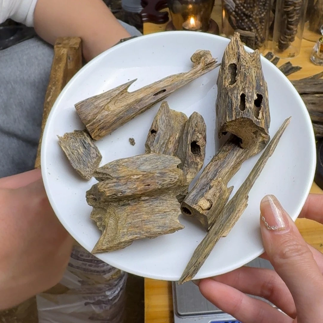 沉香沉香碎屑白棋品种块料54克