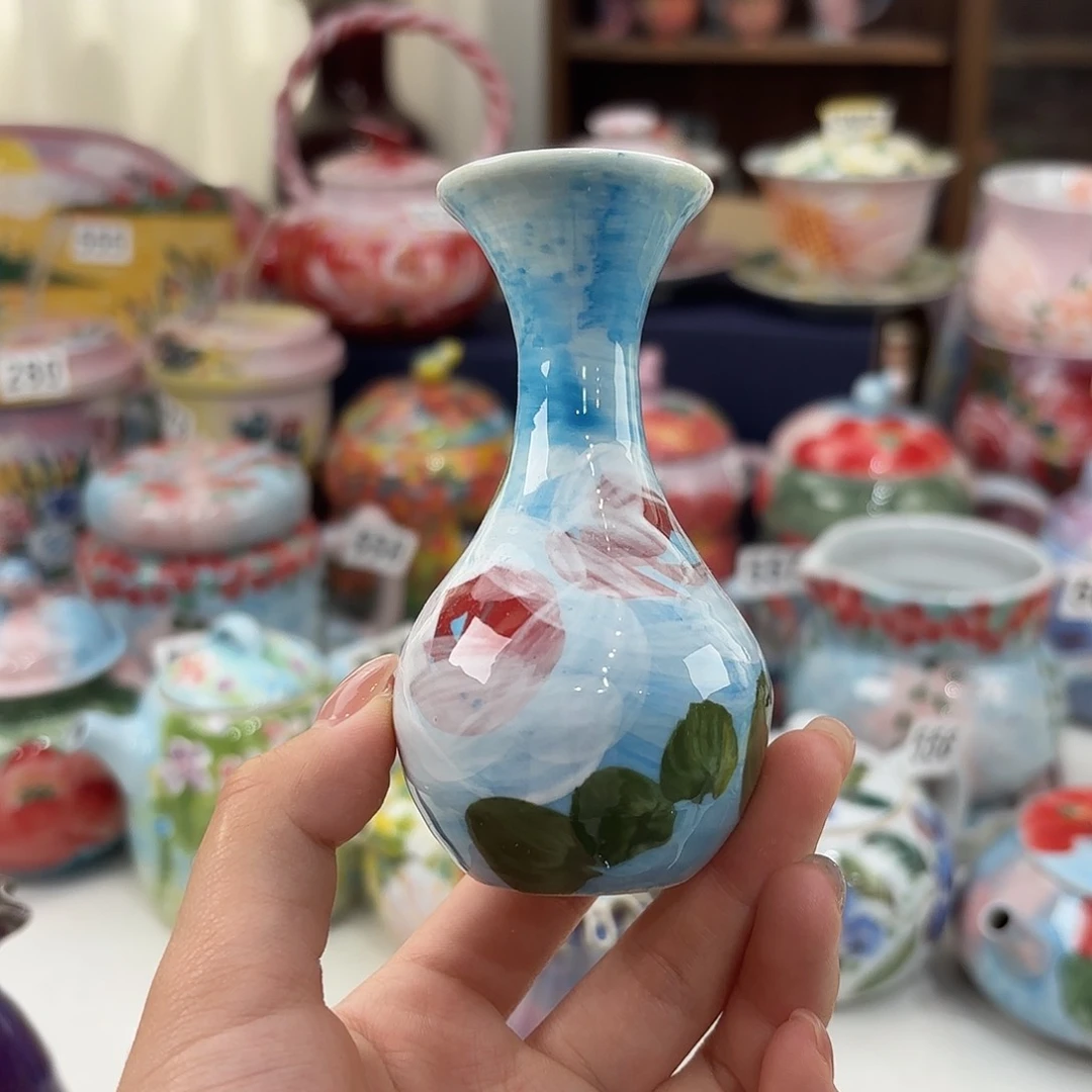景德镇手绘高温釉下彩陶瓷茶具