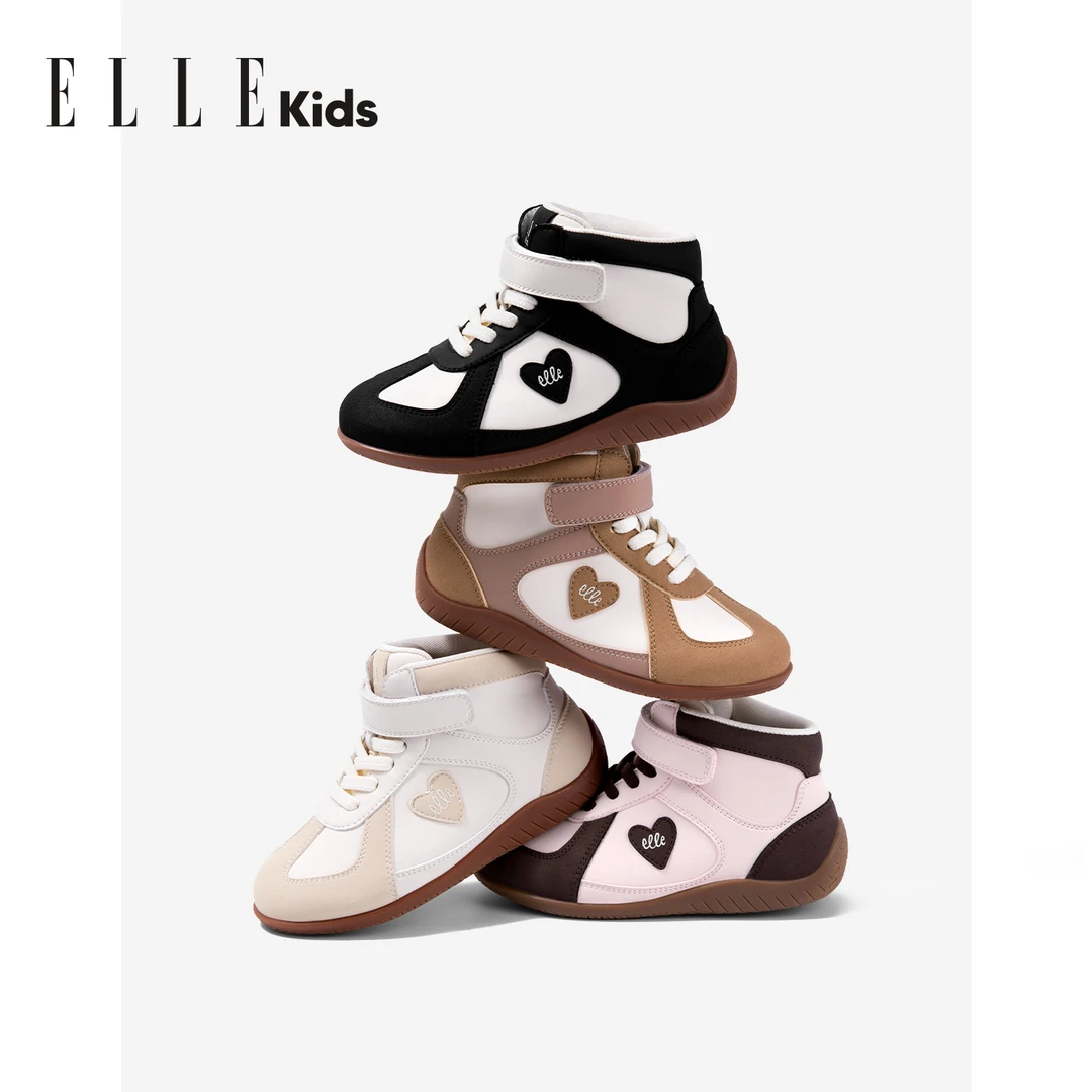ELLE KIDS童鞋魔术贴运动鞋女童2025秋冬新款儿童鞋子学生休闲鞋