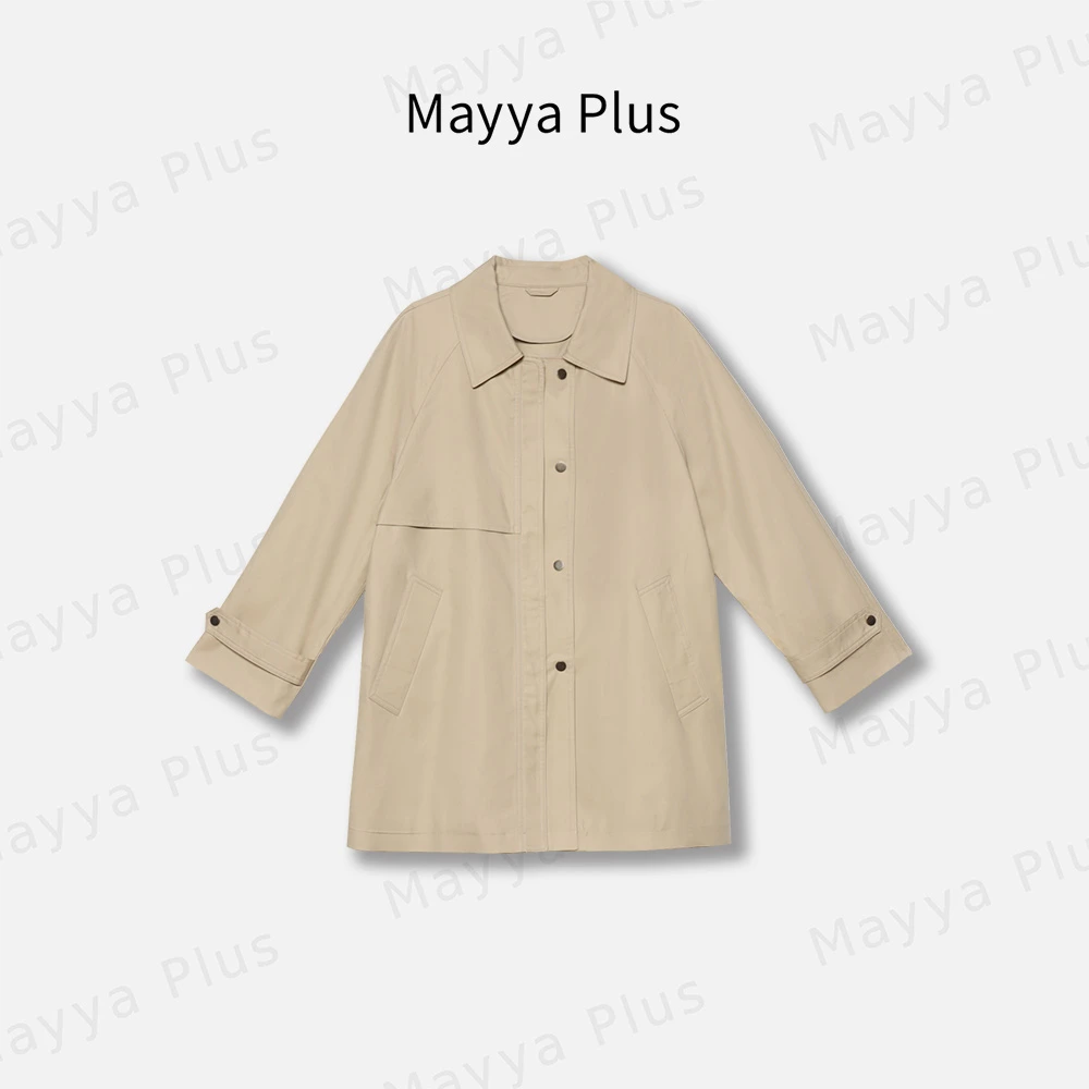 【浪漫土耳其】Mayya Plus麦芽定制轻奢气质百搭休闲风衣32416615