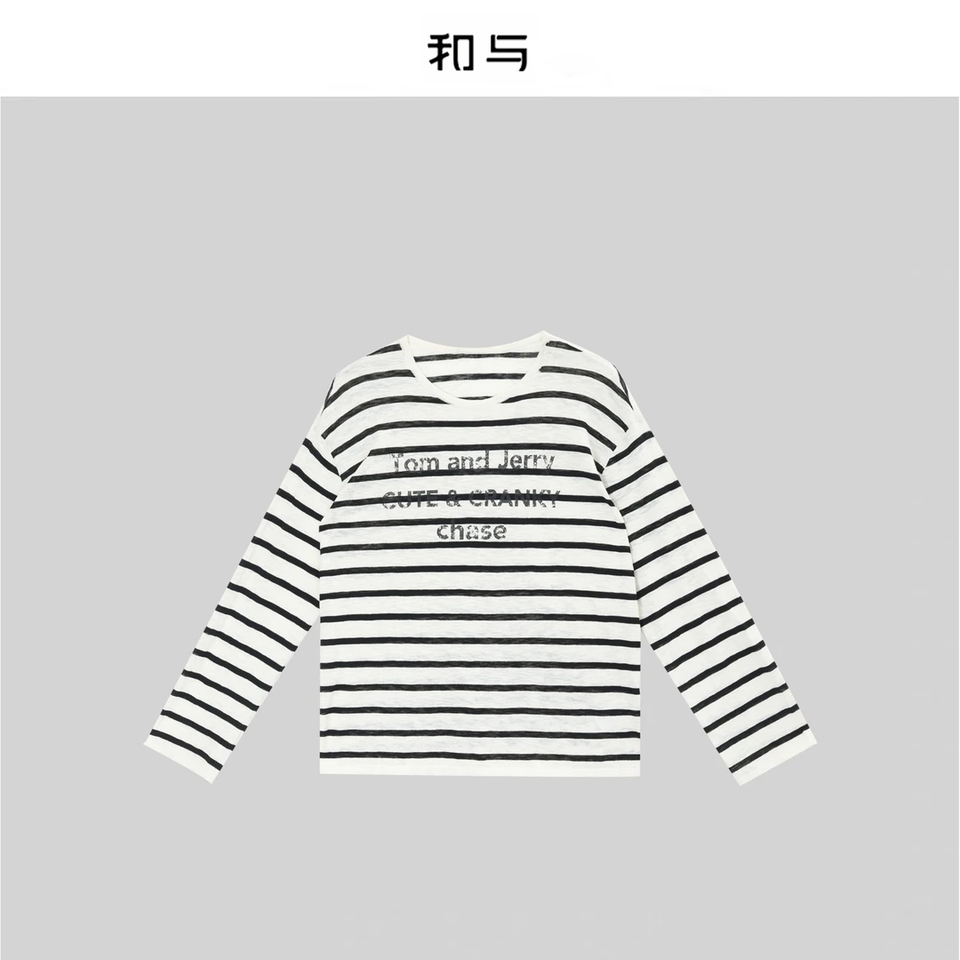 和与｜棉麻竹节肌理感针织衫H53BBS10068