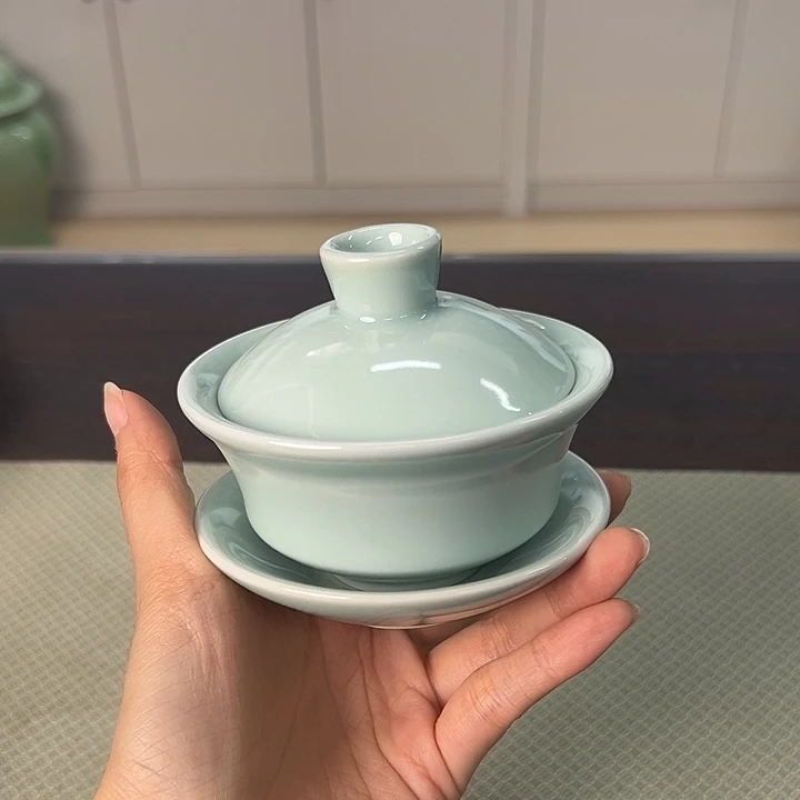 龙泉云间青瓷小米茶器