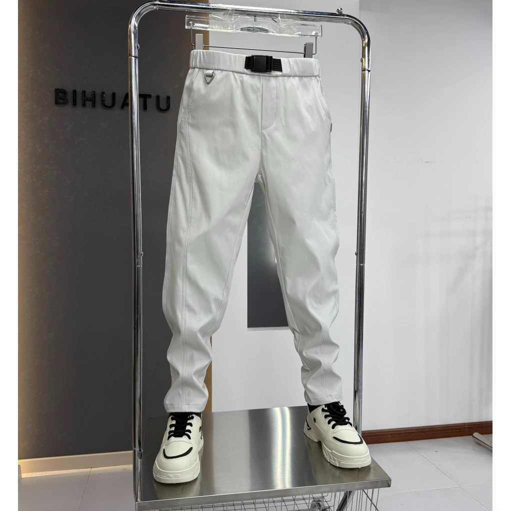 高级感男装裤子男款爆款2025新款休闲裤时尚束脚工装长裤裤子男款