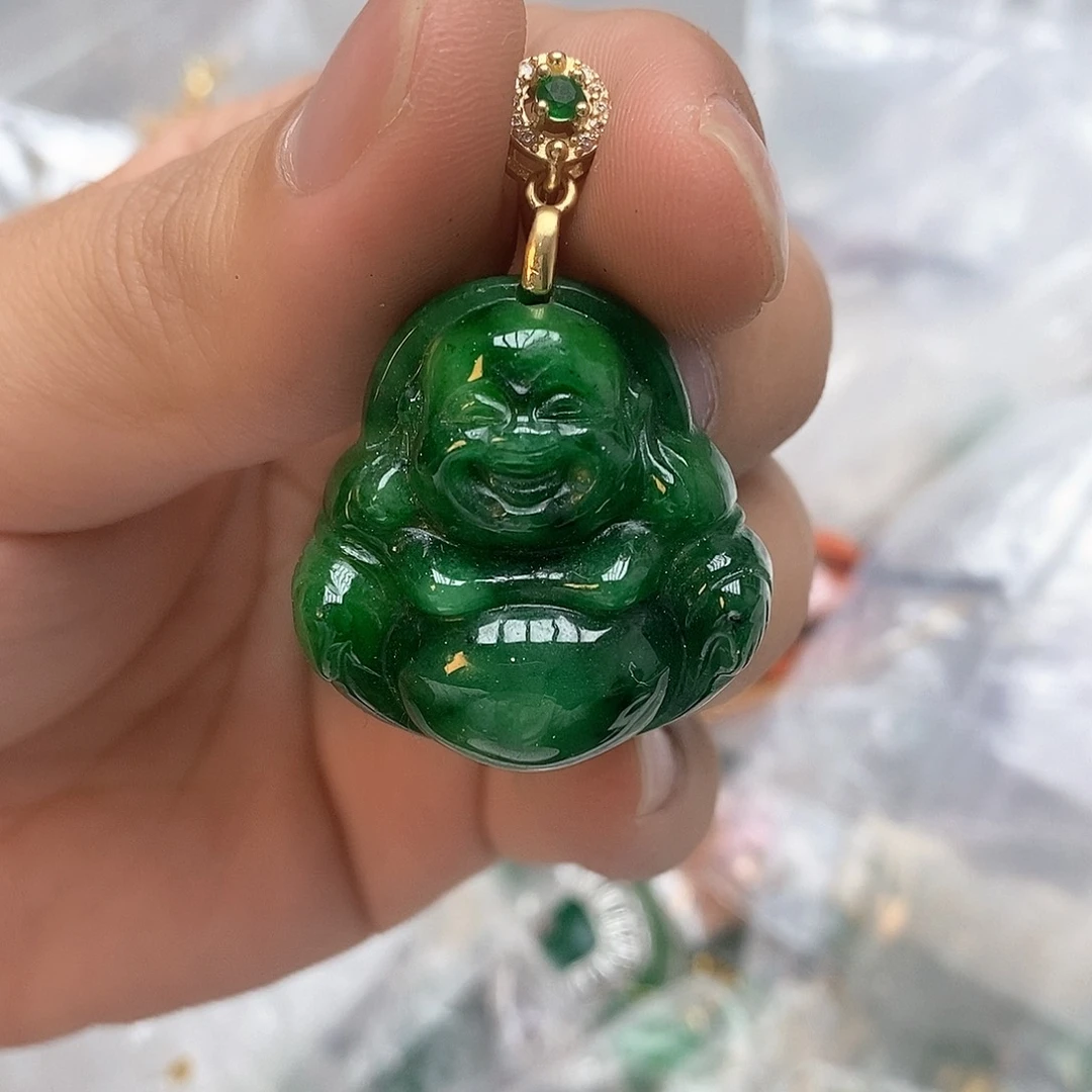 翡翠未镶嵌颈饰88