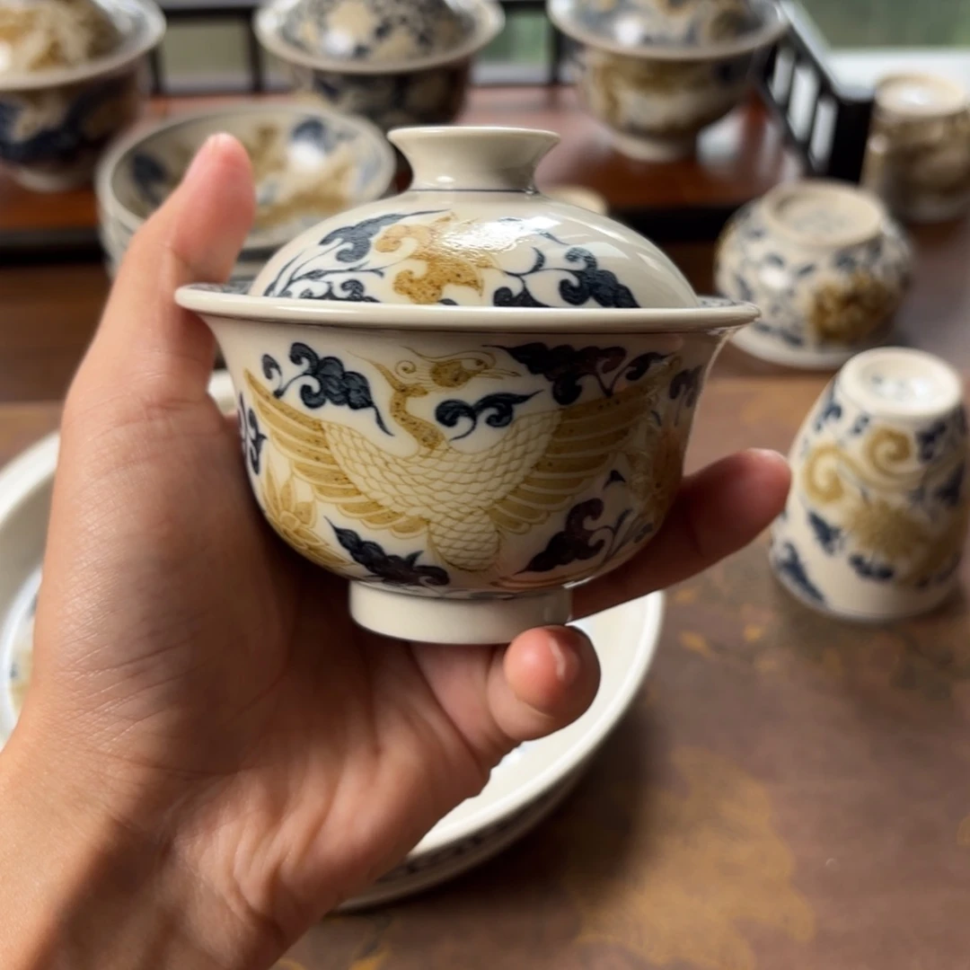 摆件景德镇手绘茶器
