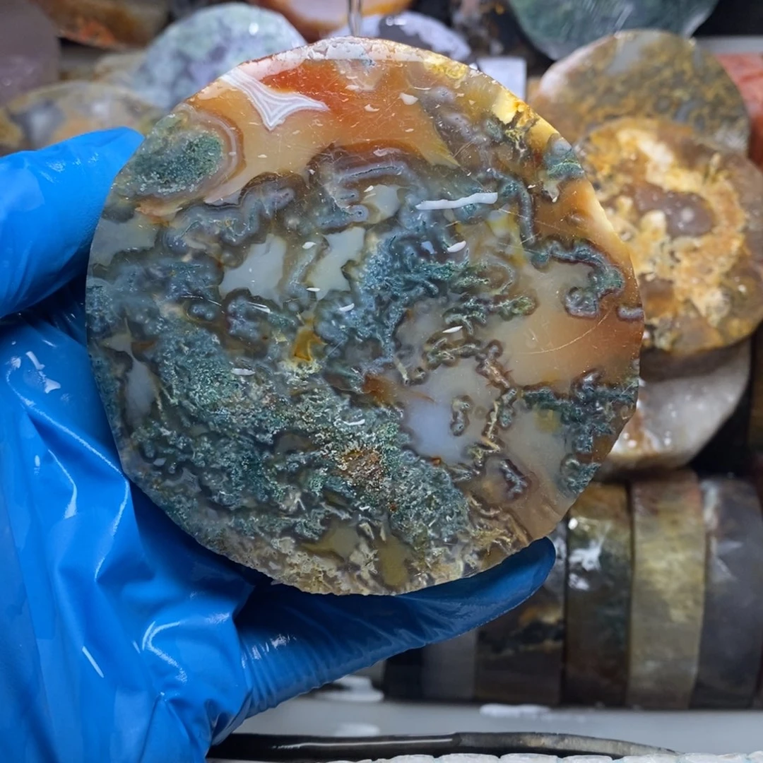 定制玛瑙奋**鸟天然水草玛瑙手镯