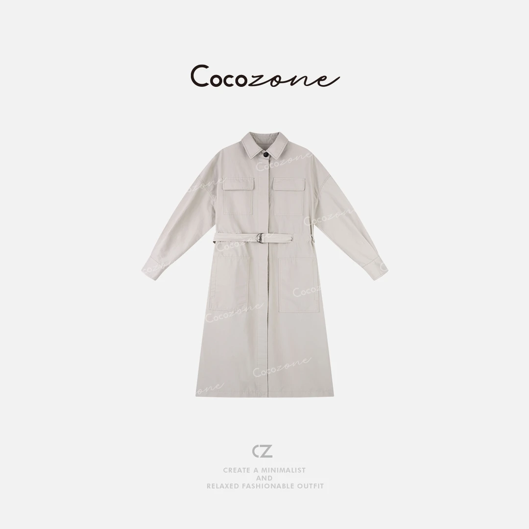 COCO ZONE 刘一一"光芒风衣"美学自然透气性多层次外套 CD1A1131