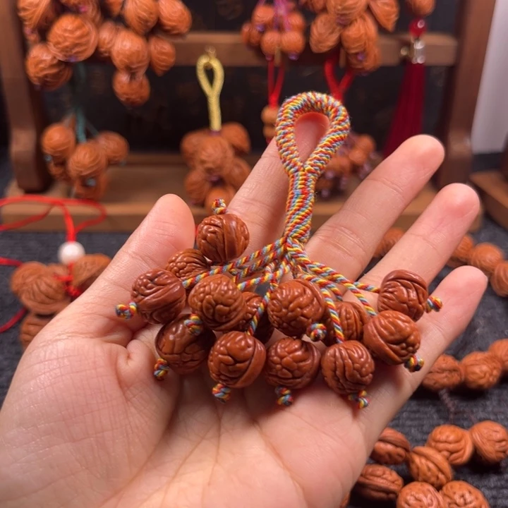 吊坠桃核桃枭挂件L5