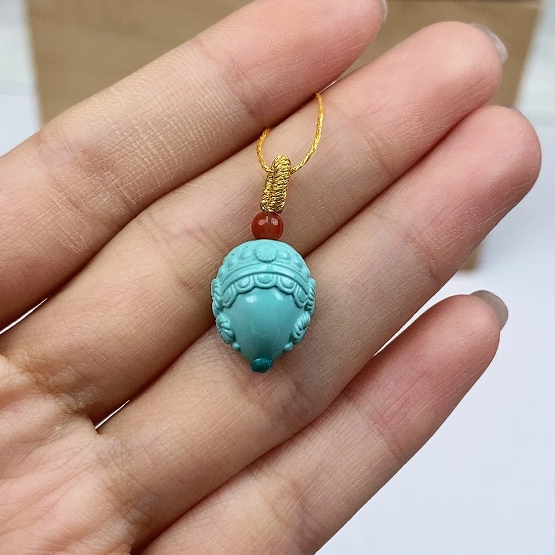 绿松石18K金镶嵌珠宝奇石