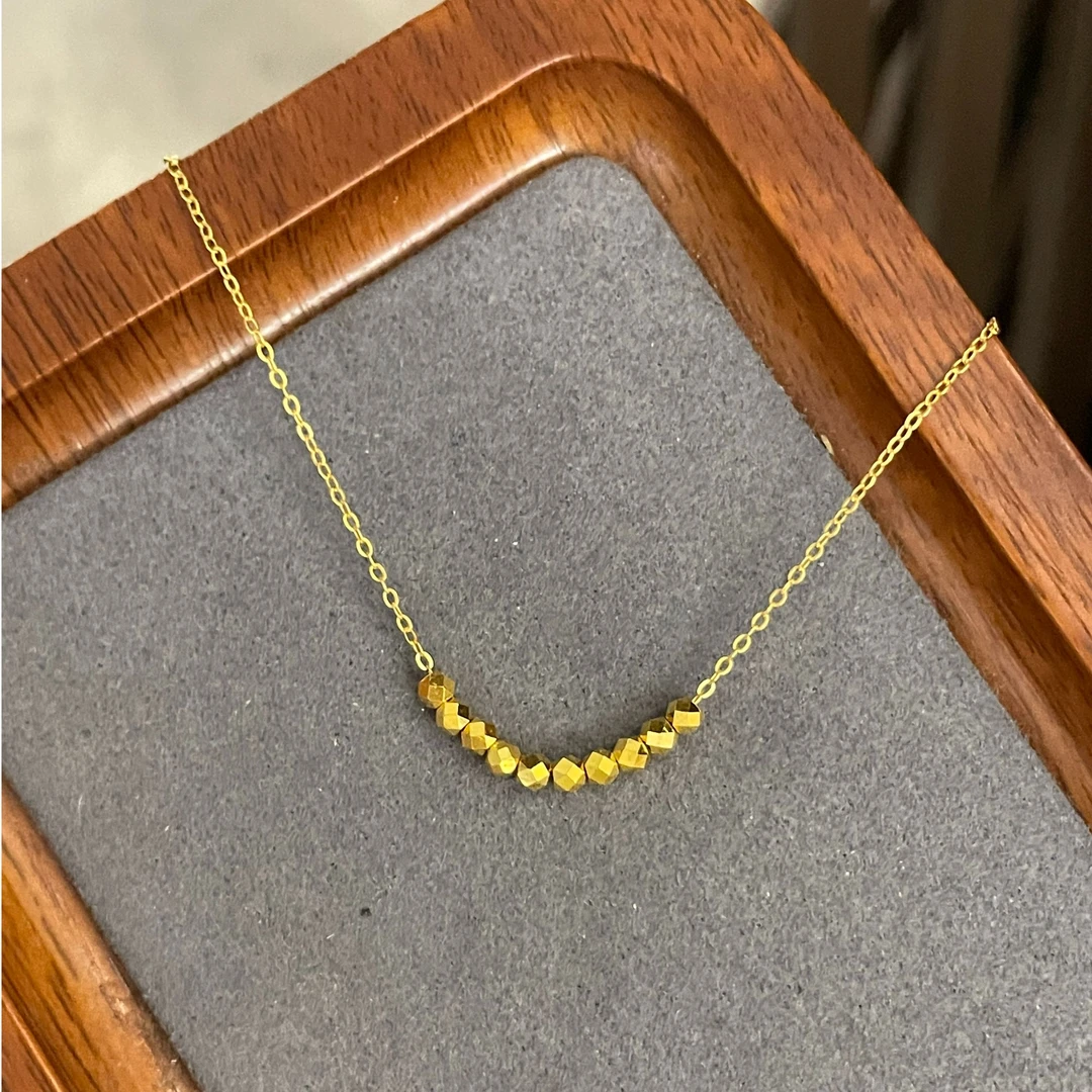 足金999 3mm蹦迪珠十全十美微笑送女朋友生日礼