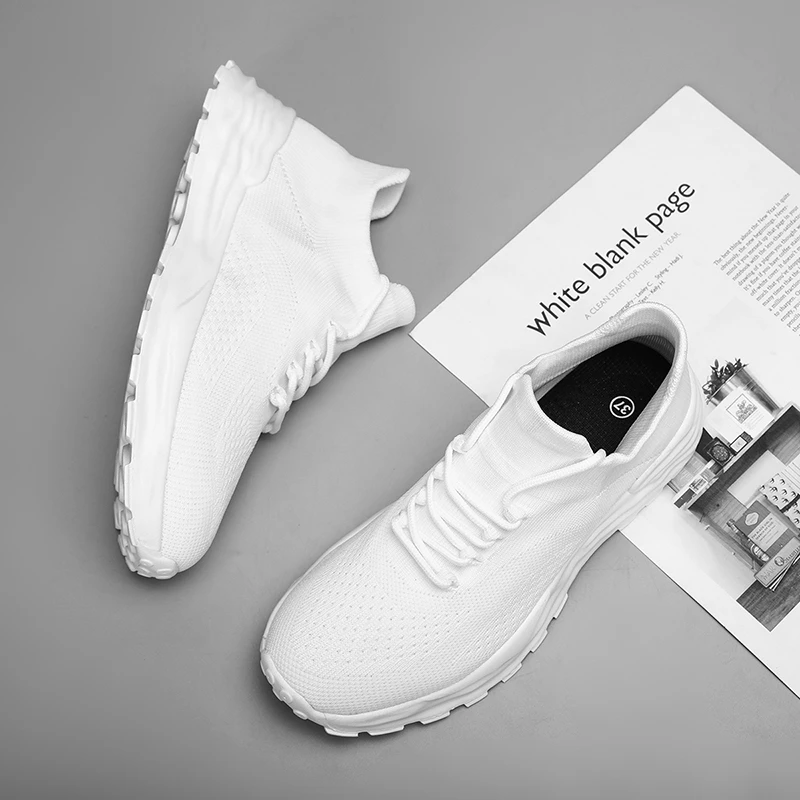 时尚新款休闲高弹飞织鞋潮时尚休闲鞋