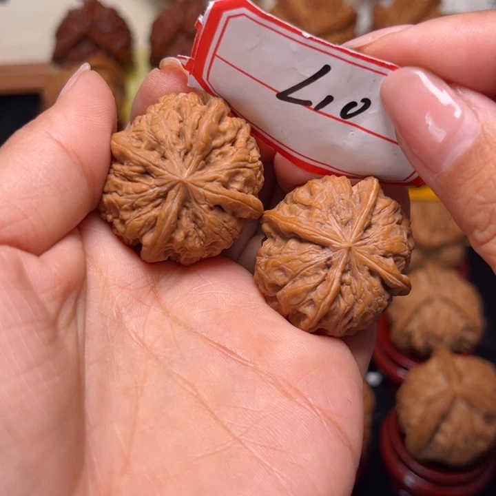 吊坠文玩核桃34尺雨花石正四棱10