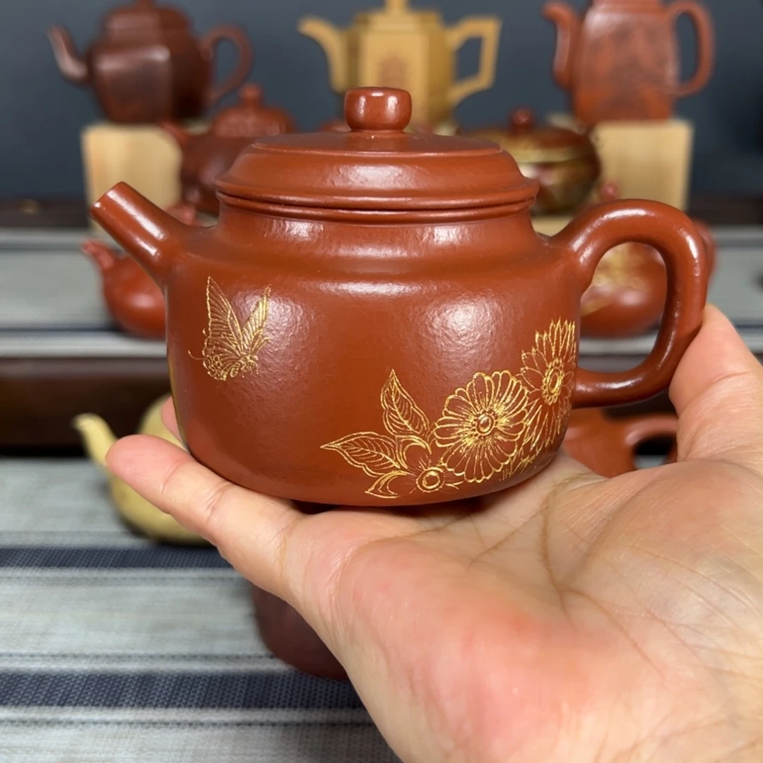 茶壶紫砂沐*德钟繁花似锦