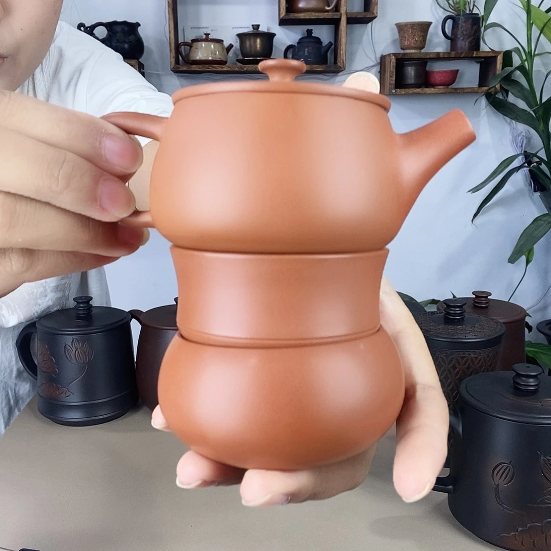 扛****己建水紫陶130复烧小壶
