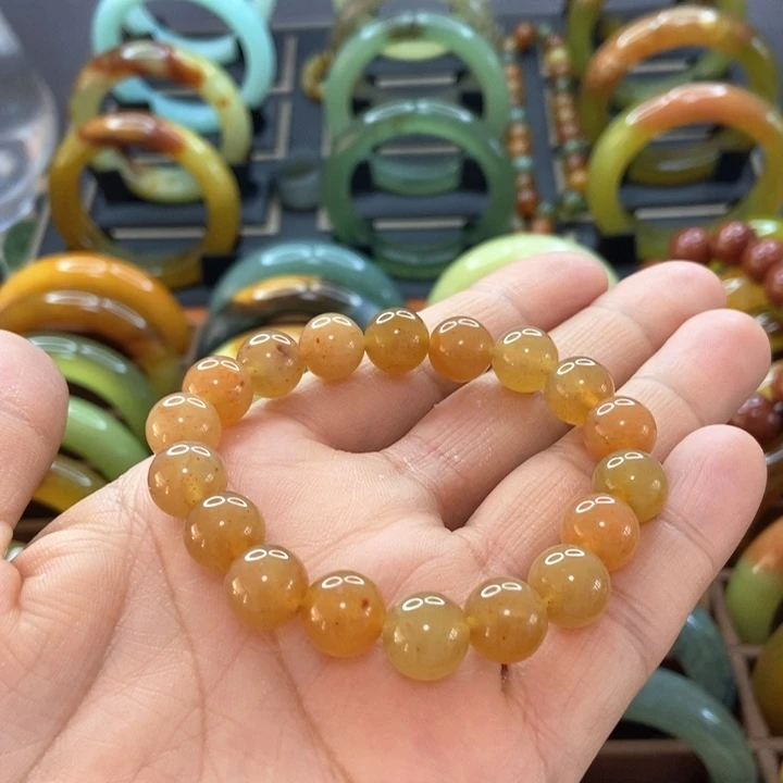 蛇纹石玉手镯未镶嵌香*