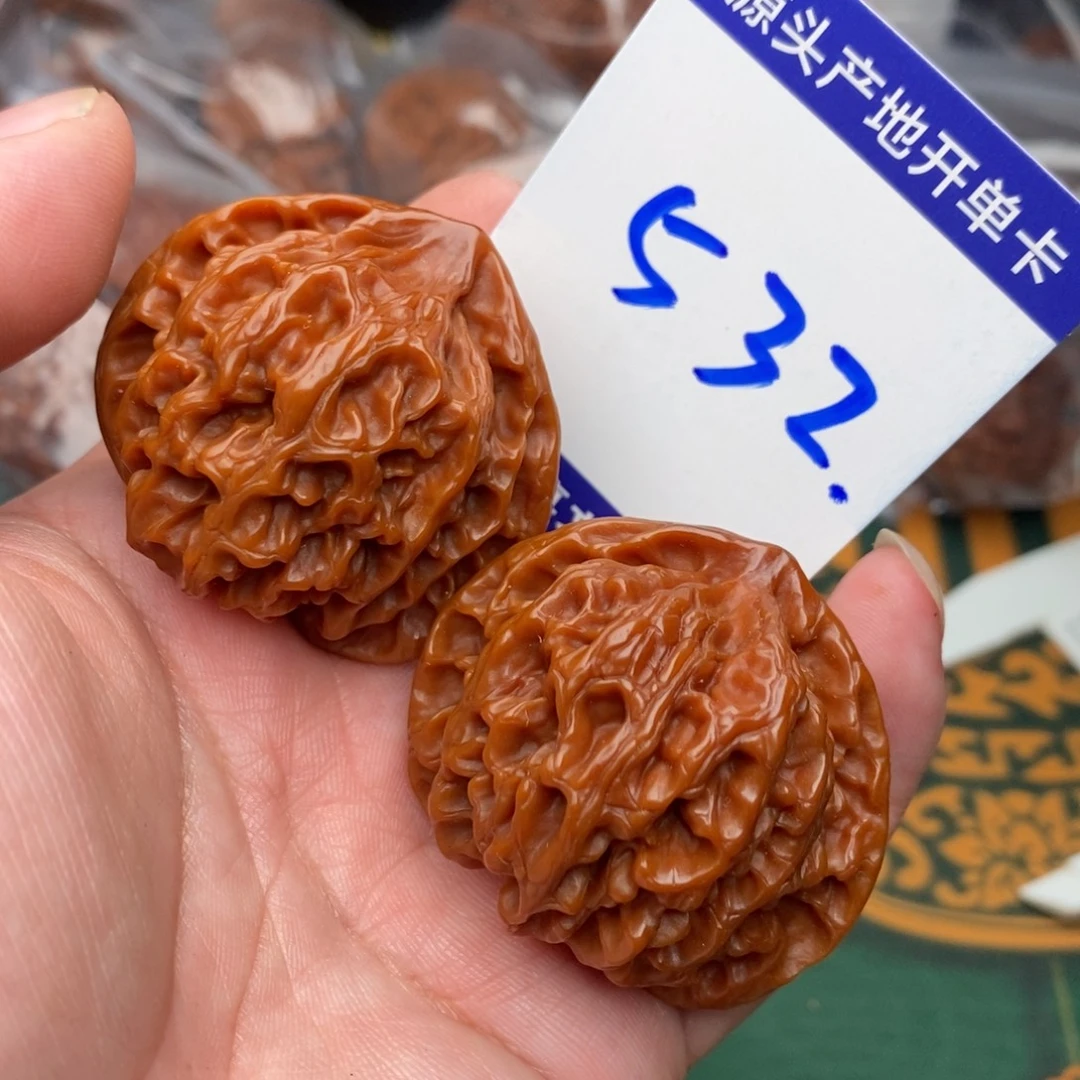把件文玩核桃苹果园狮子头44