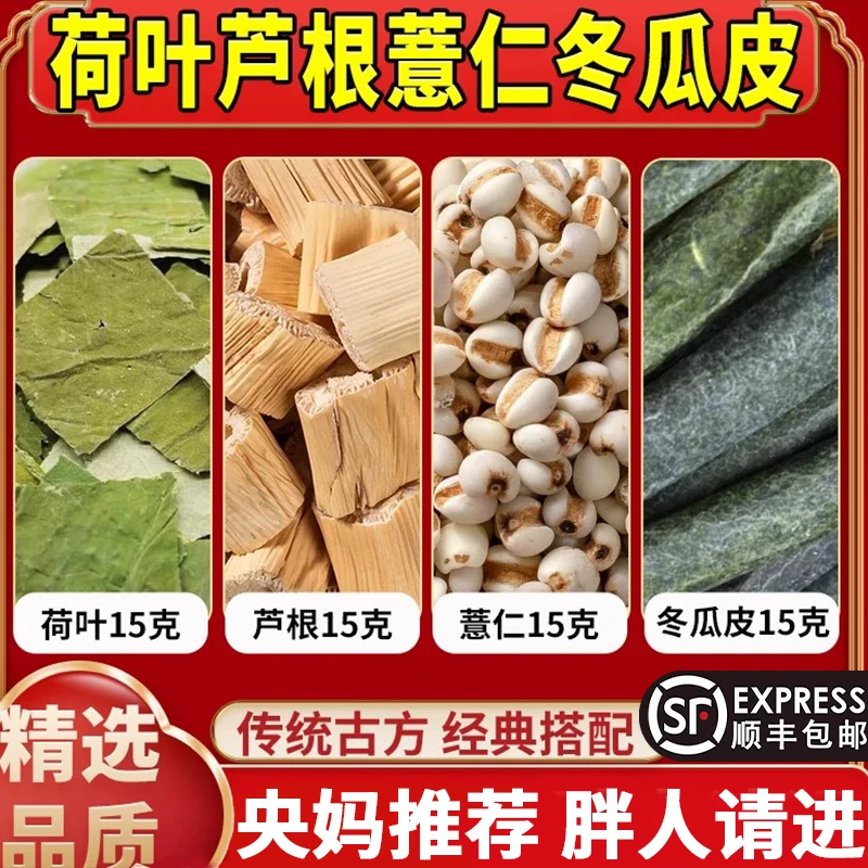 荷叶芦根薏米仁冬瓜皮组合茶包泡水袋茶饮煮水泡茶